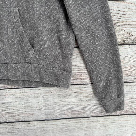 Lucky Lotus Aztec Southwest Print Shine On Terry Hoodie Womens Medium Gray - Picture 5 of 10